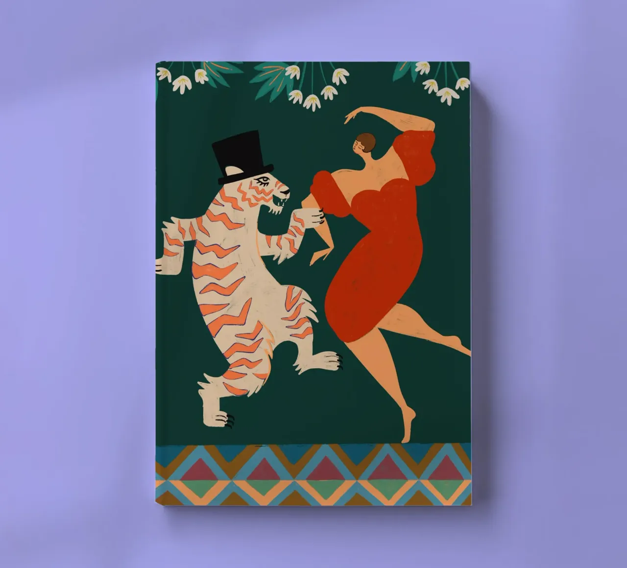 A Date With A Wild Cat notebook by Arty Guava