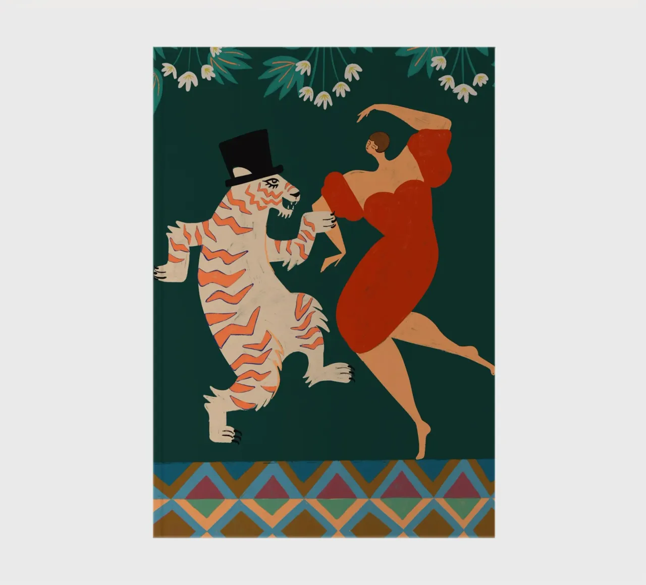 A Date With A Wild Cat notebook by Arty Guava