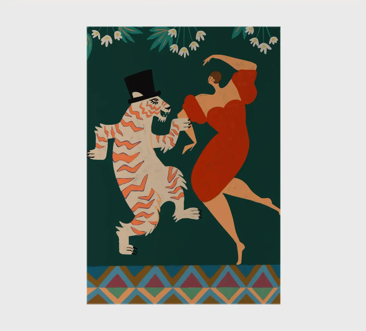 A Date With A Wild Cat notebook by Arty Guava