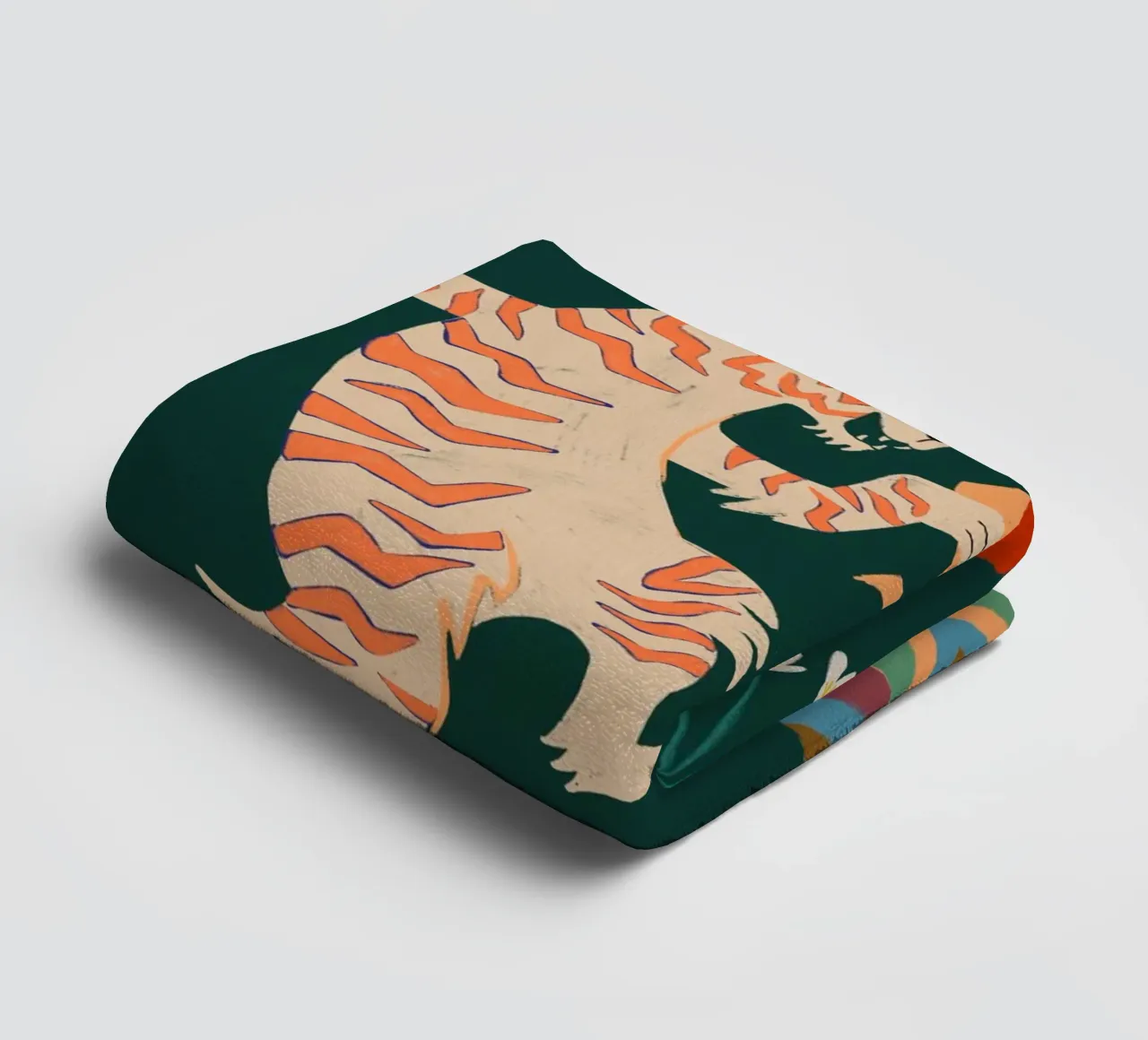 A Date With A Wild Cat towel by Arty Guava