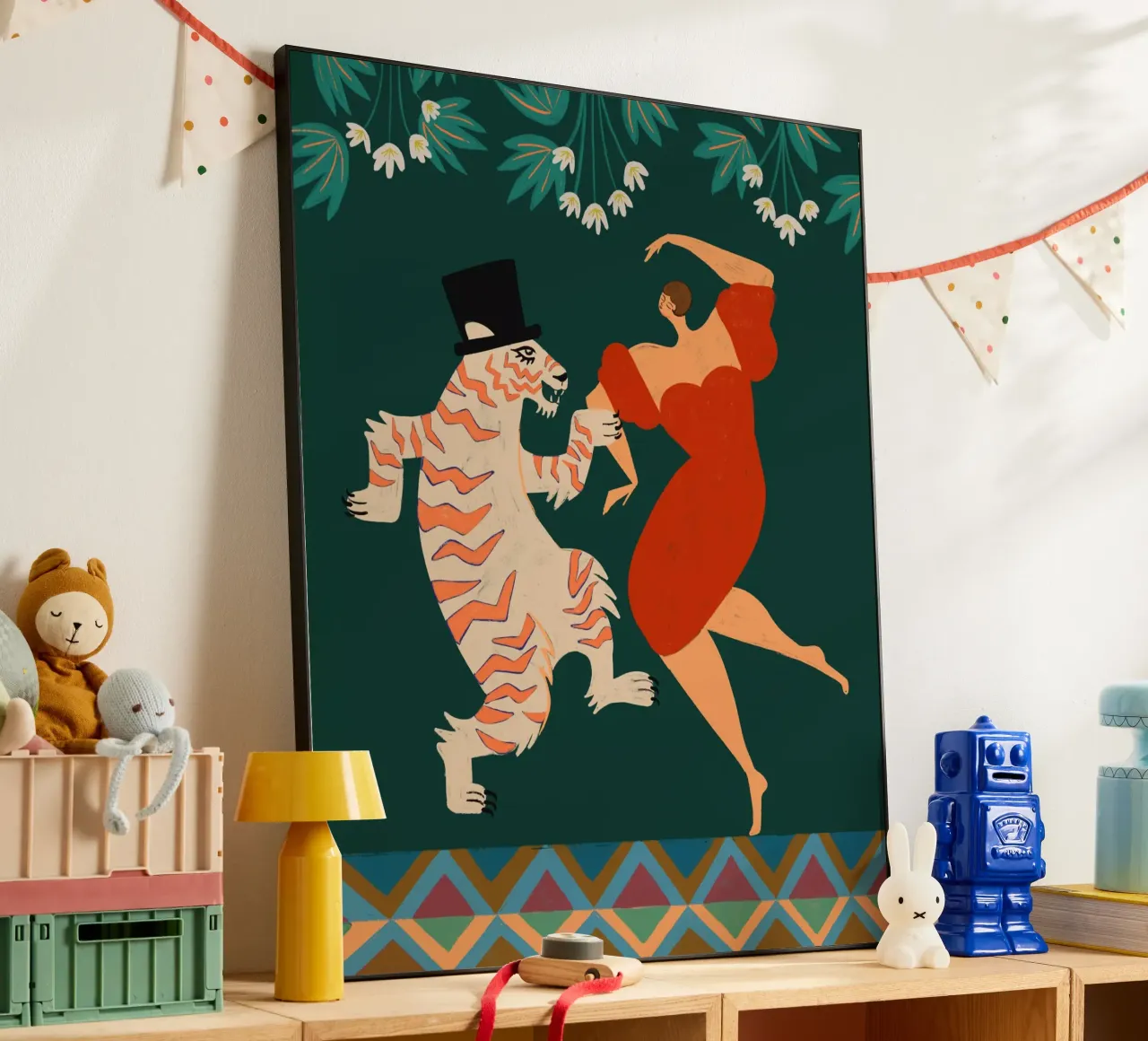 A Date With A Wild Cat alluminio dibond da Arty Guava