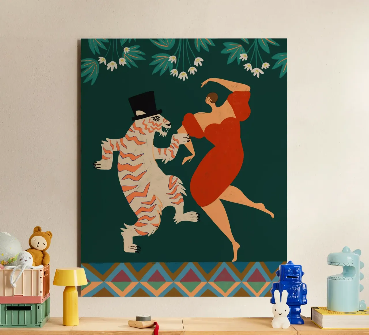 A Date With A Wild Cat alluminio dibond da Arty Guava