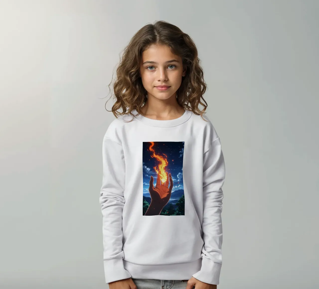 mano anime felpa bambino da van hellen