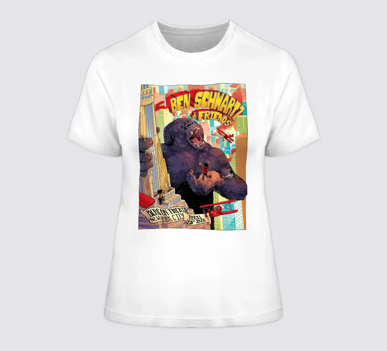 Ben Schwartz & Friends women's fitted t-shirt by martina