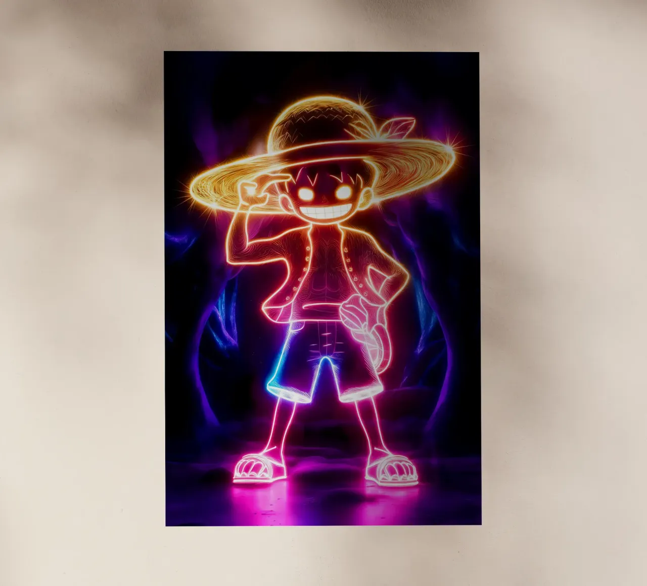 Monkey D. Luffy pellicola backlit da Agus Creative