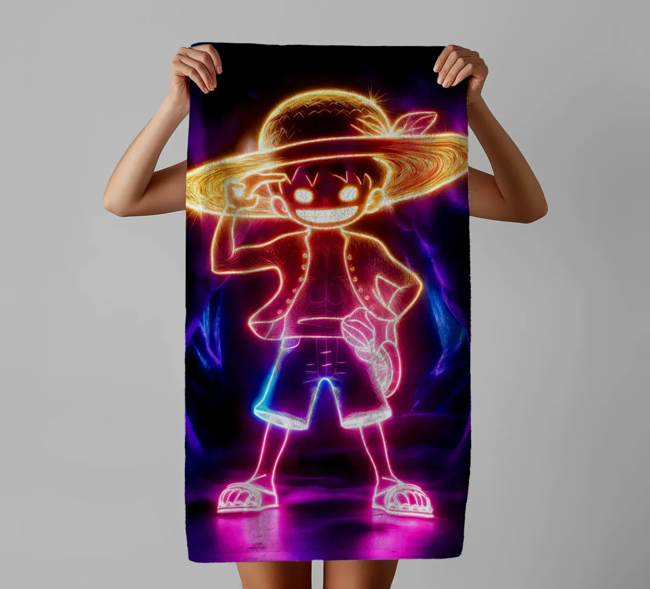 Monkey D. Luffy asciugamano da bagno da Agus Creative