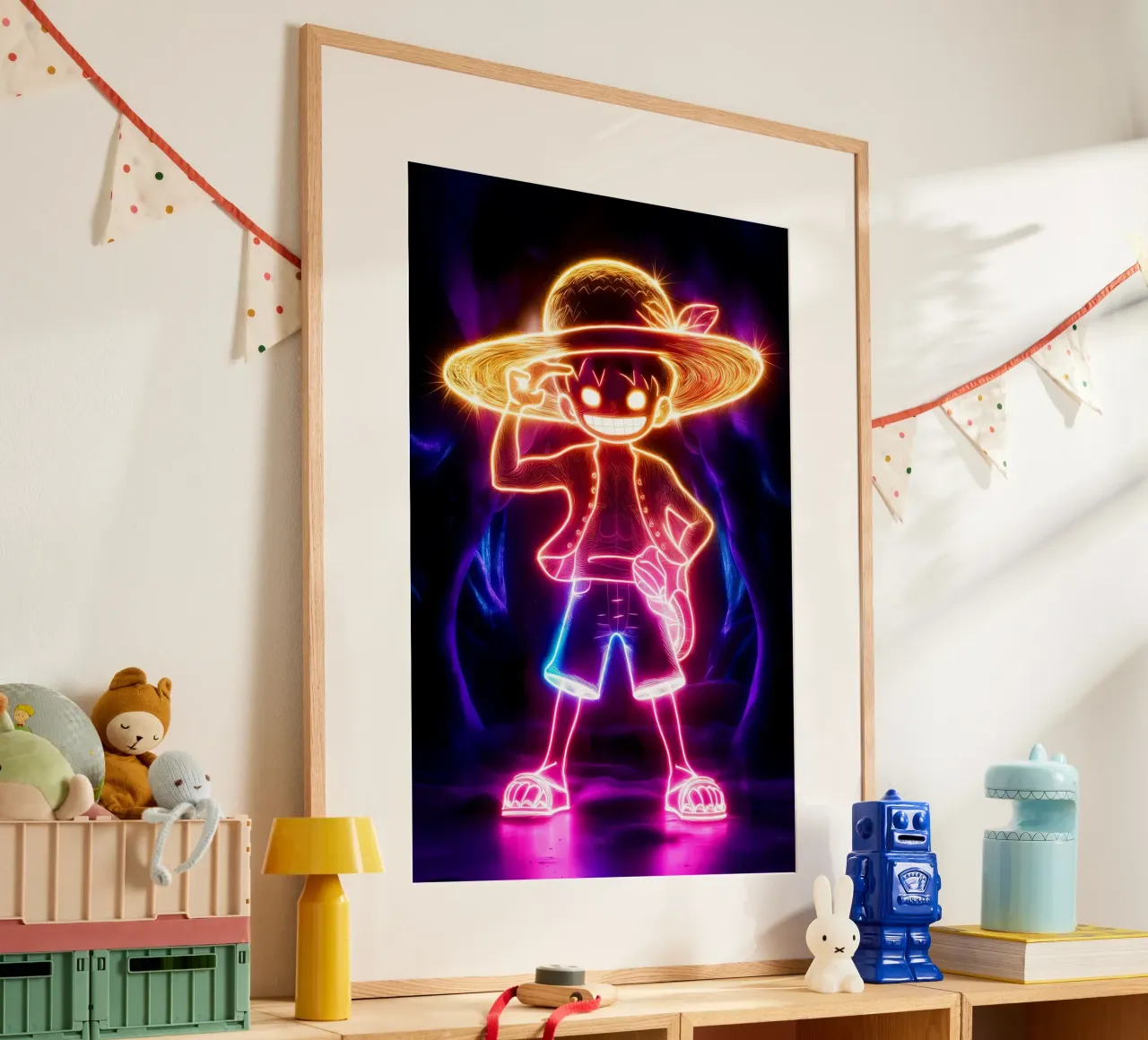 Monkey D. Luffy carta hahnemühle da Agus Creative
