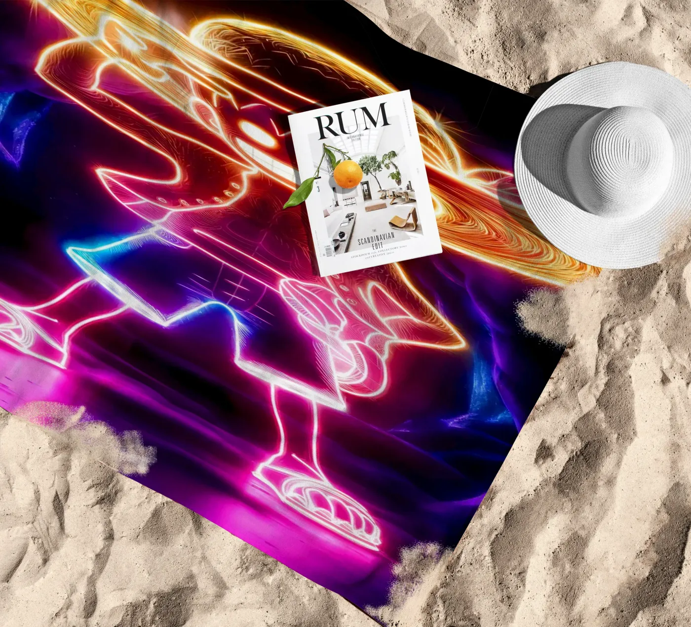 Monkey D. Luffy beach towel by Agus Creative