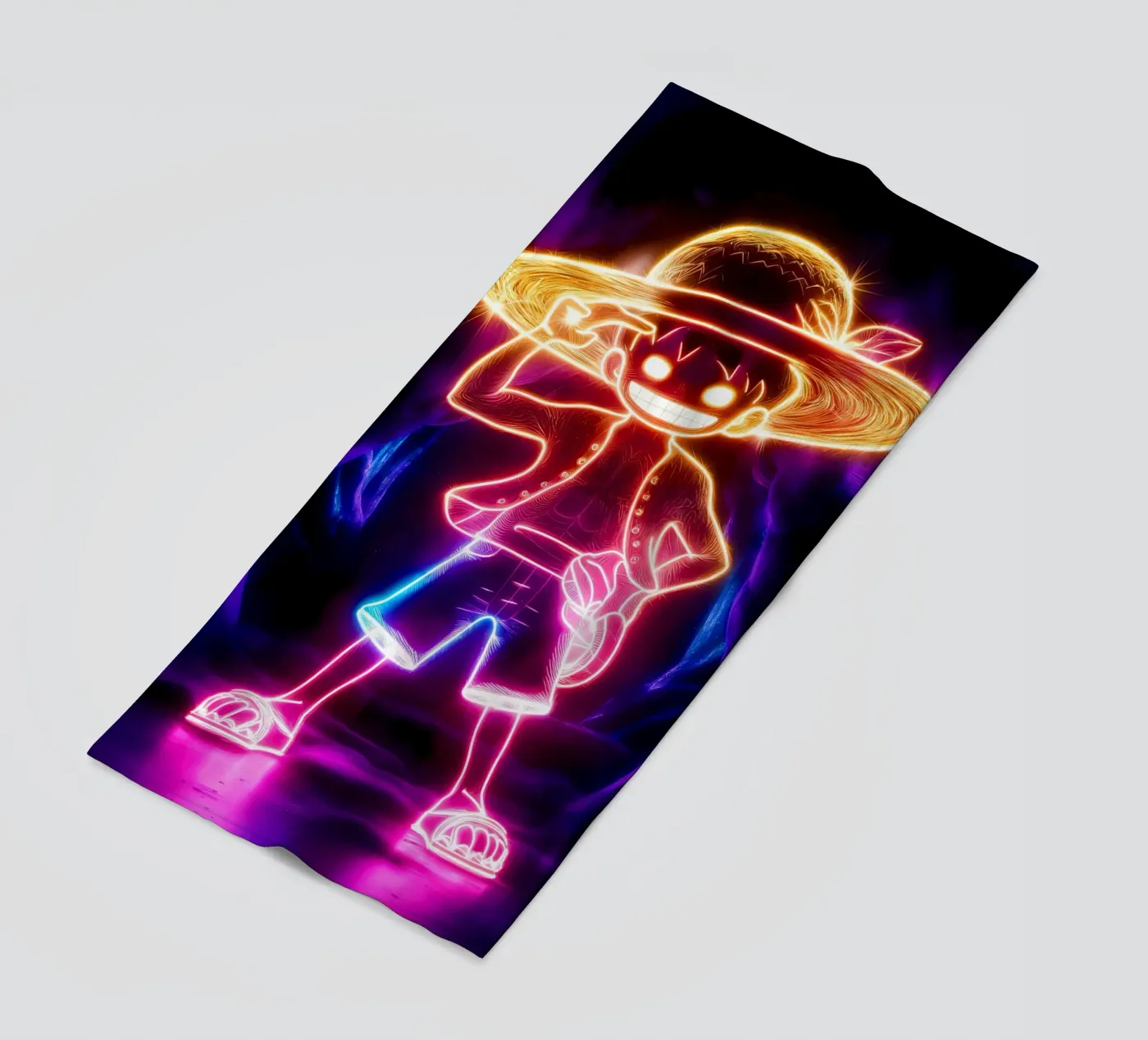 Monkey D. Luffy beach towel by Agus Creative