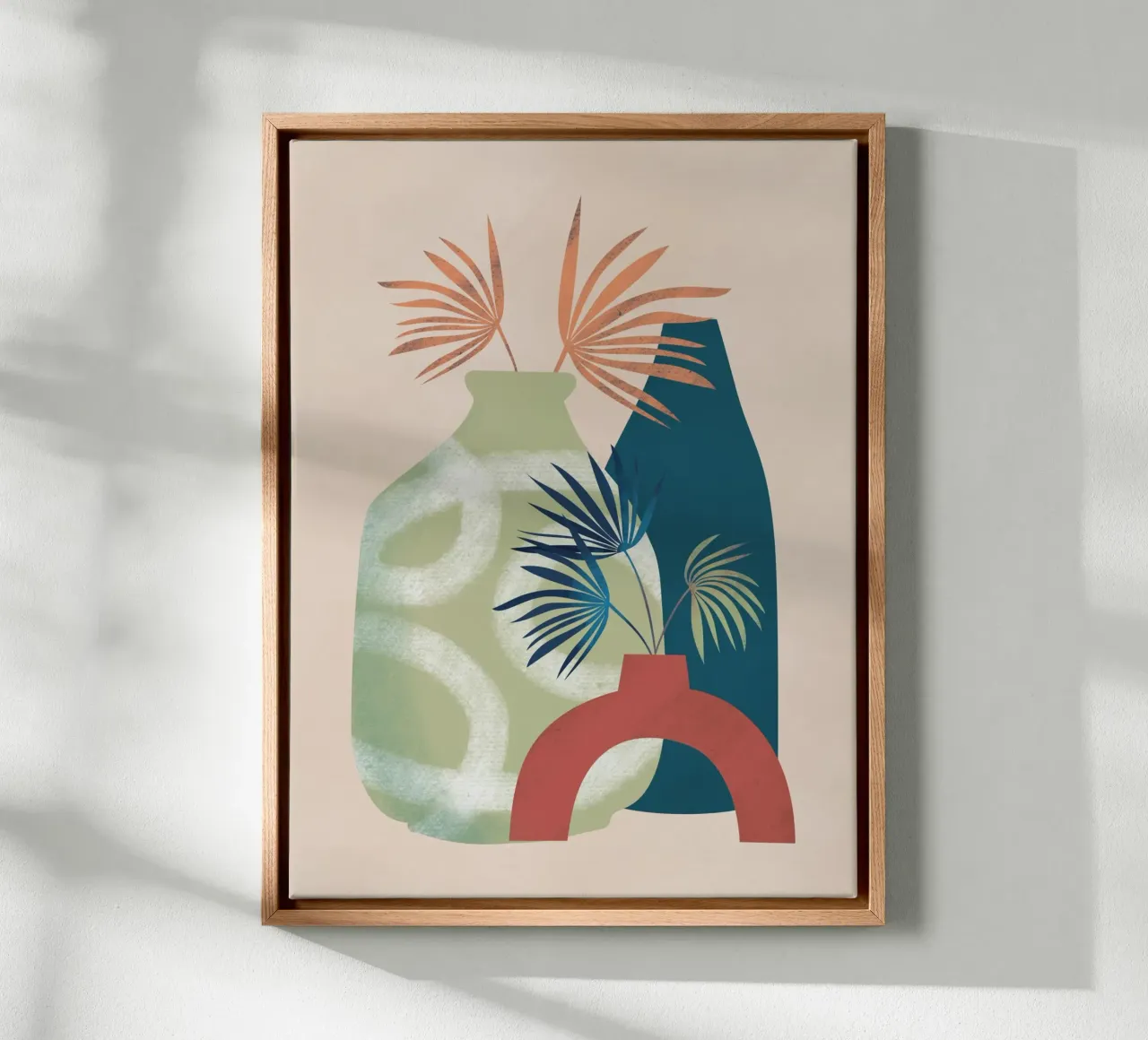 Stilleven aardewerk 02 canvas van Little Dean