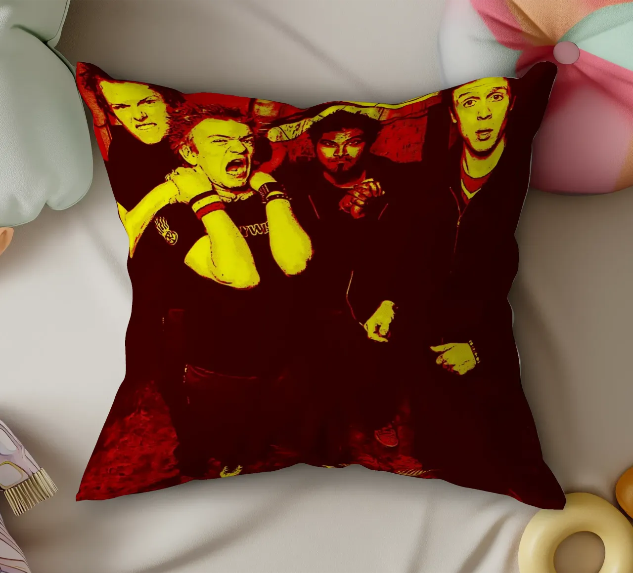 sum 41 band art cuscino da vanhesling
