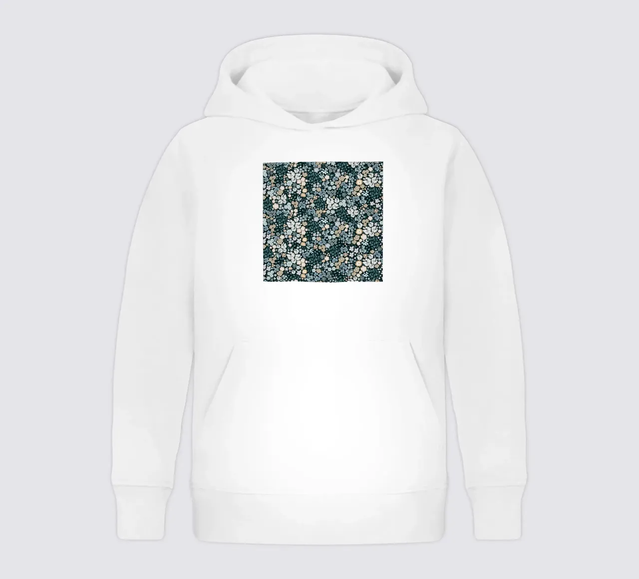 Bonito ditsy a pequeña escala sudadera con capucha para niño de gulsengunel