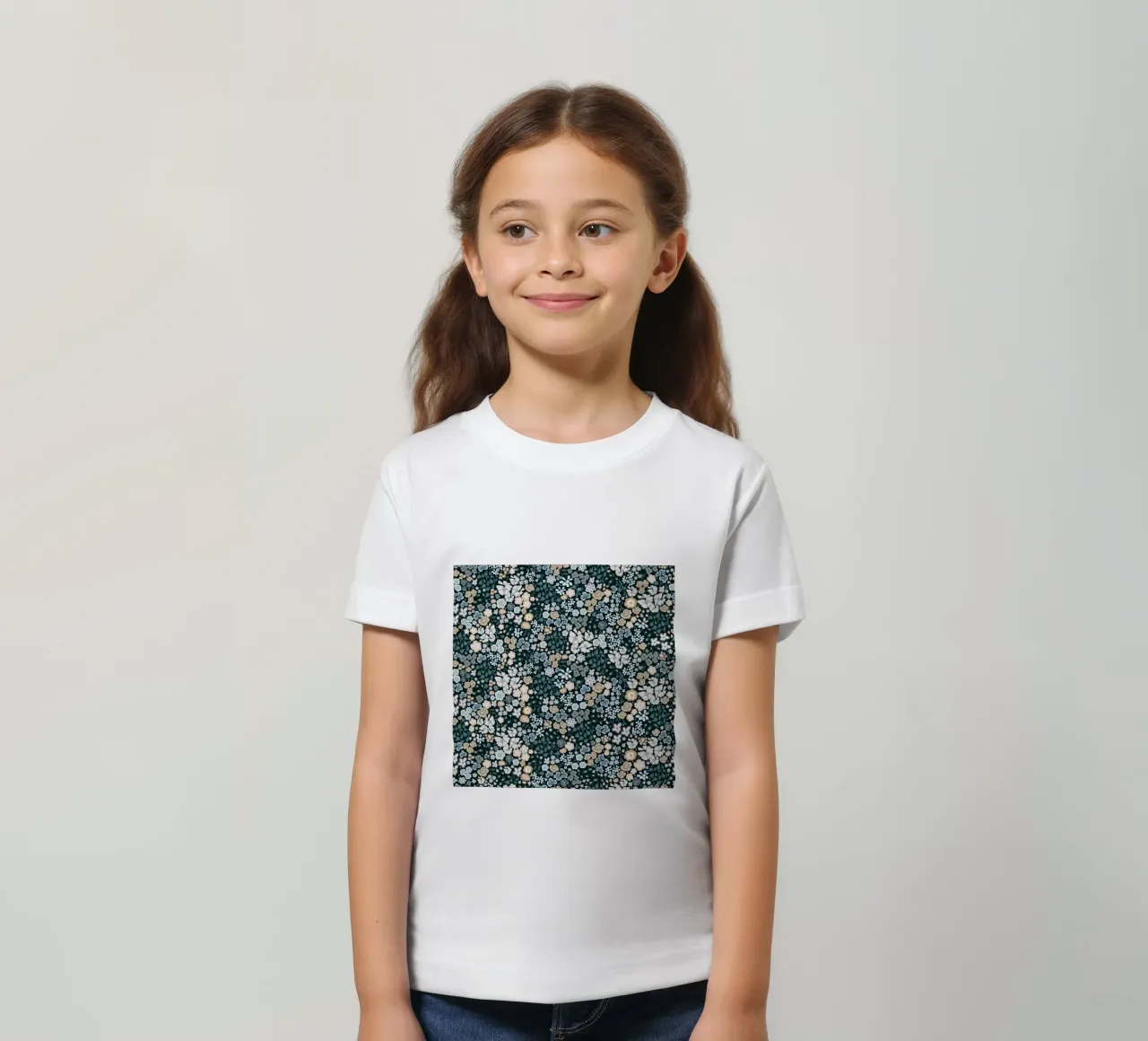 Carina la piccola ditsy in scala t-shirt bambini da gulsengunel