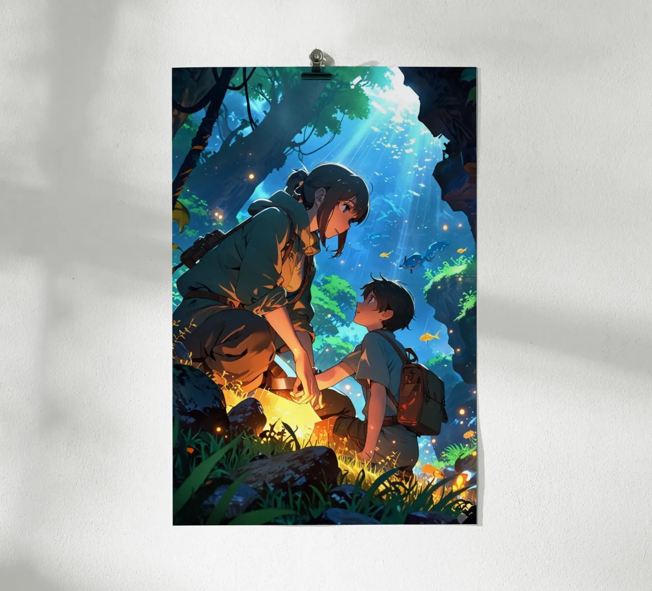 cover photo of sam & leo finding a treasure poster by van hellen