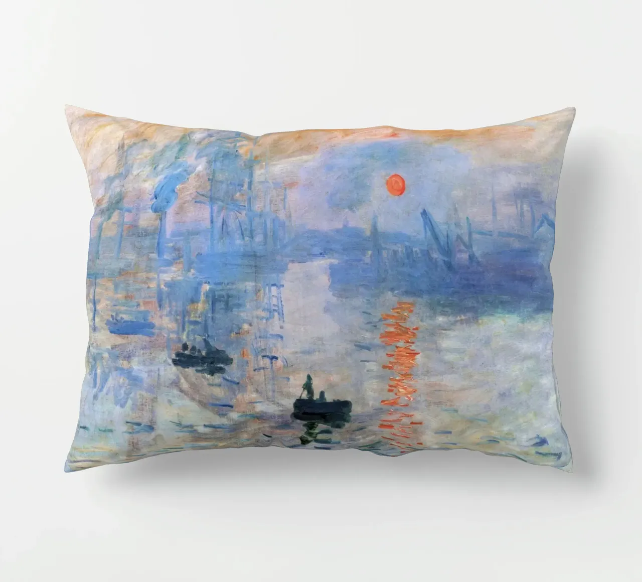 Impressione, alba (1872) di Claude Monet cuscino da Art History