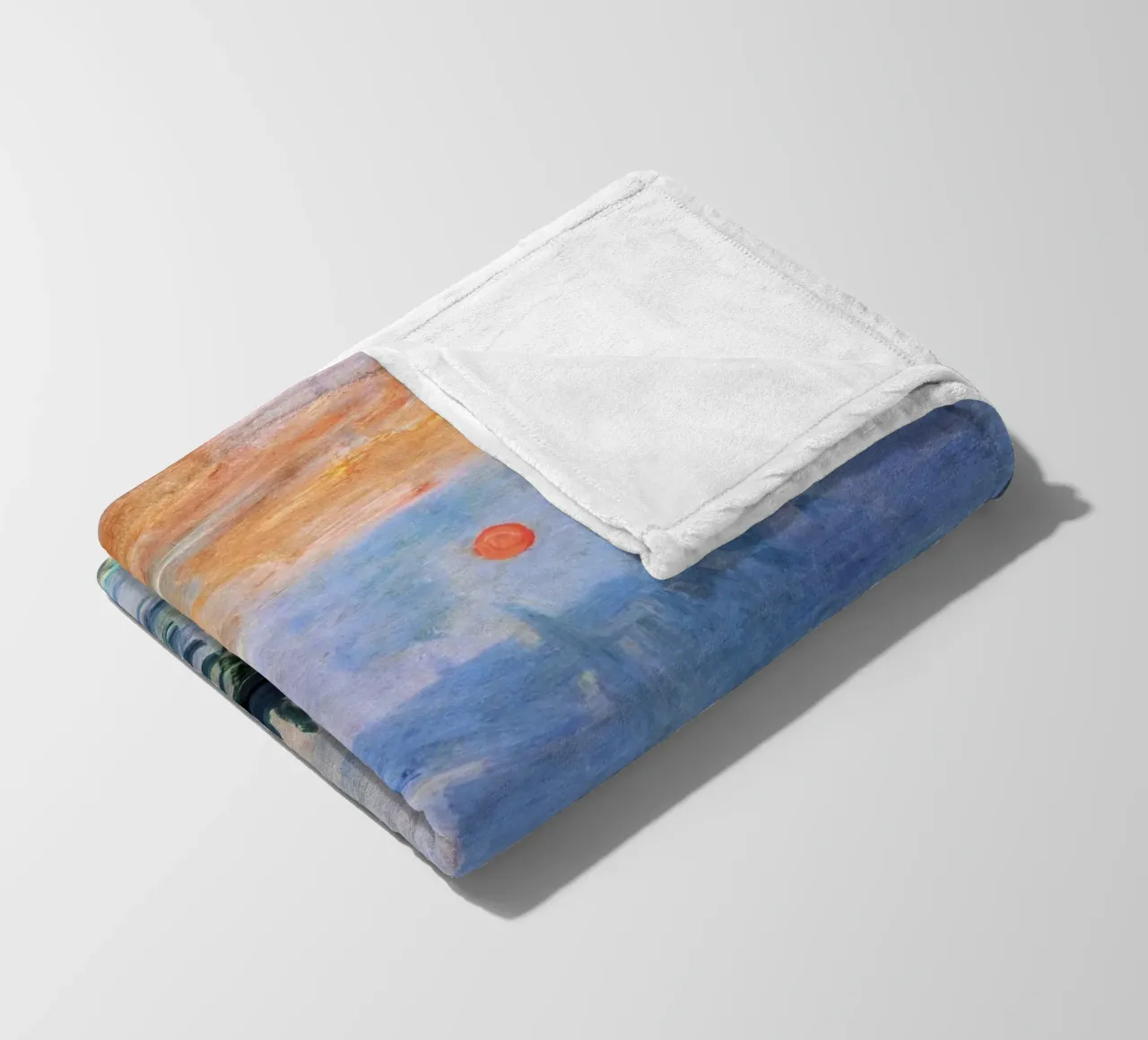 Impressione, alba (1872) di Claude Monet coperta in pile da Art History