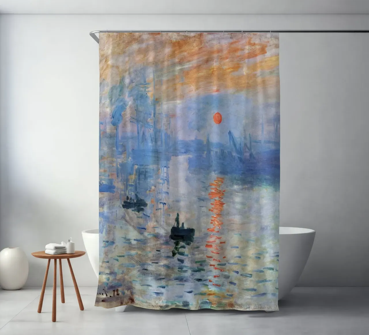 Impressione, alba (1872) di Claude Monet tenda da doccia da Art History