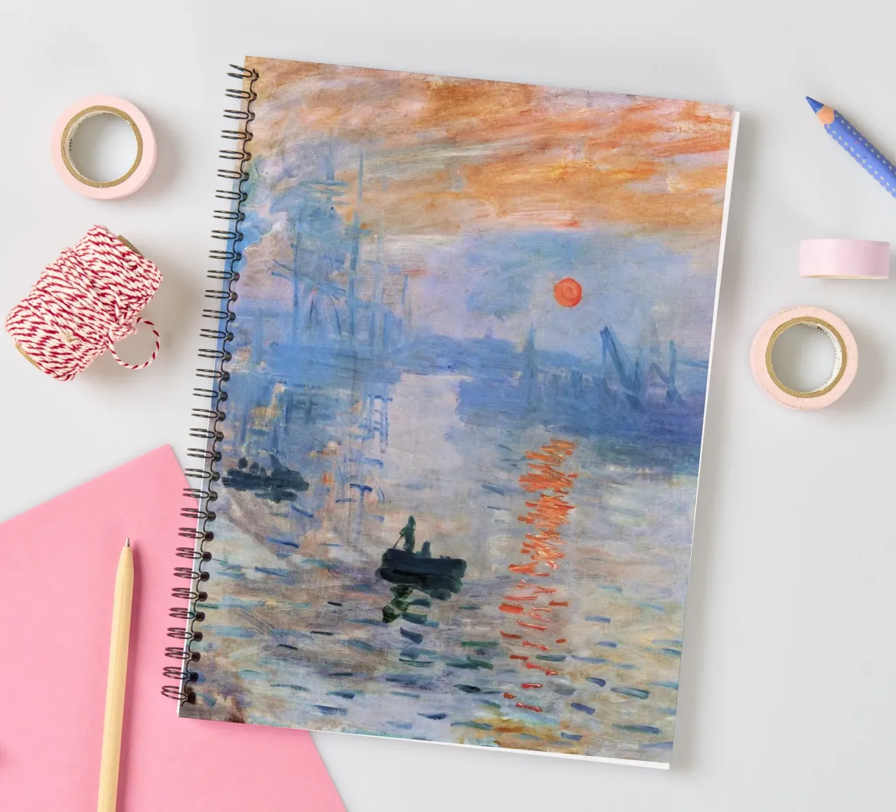 Impression, Sunrise (1872) Claude Monet’s spiral notebook by Art History
