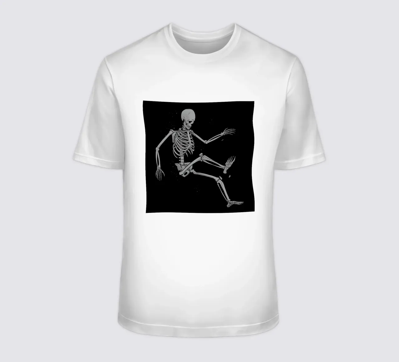 Skeleton Flowting On Space t-shirt da Tobe Fonseca