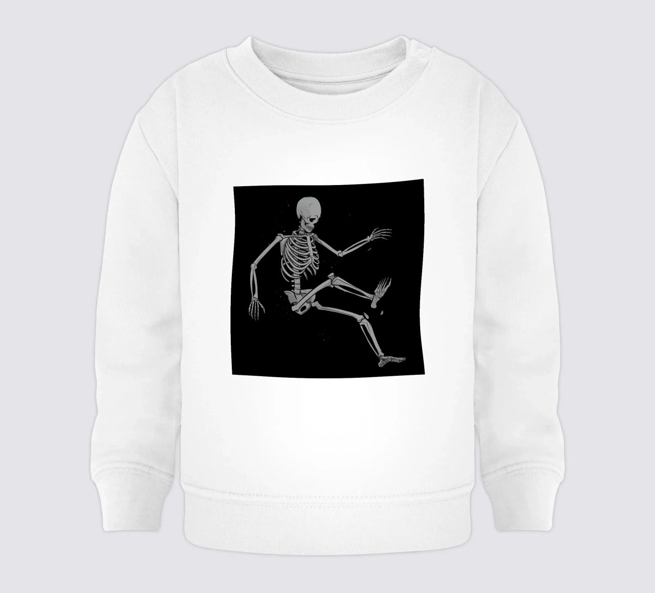Skeleton Flowting On Space felpa neonato da Tobe Fonseca