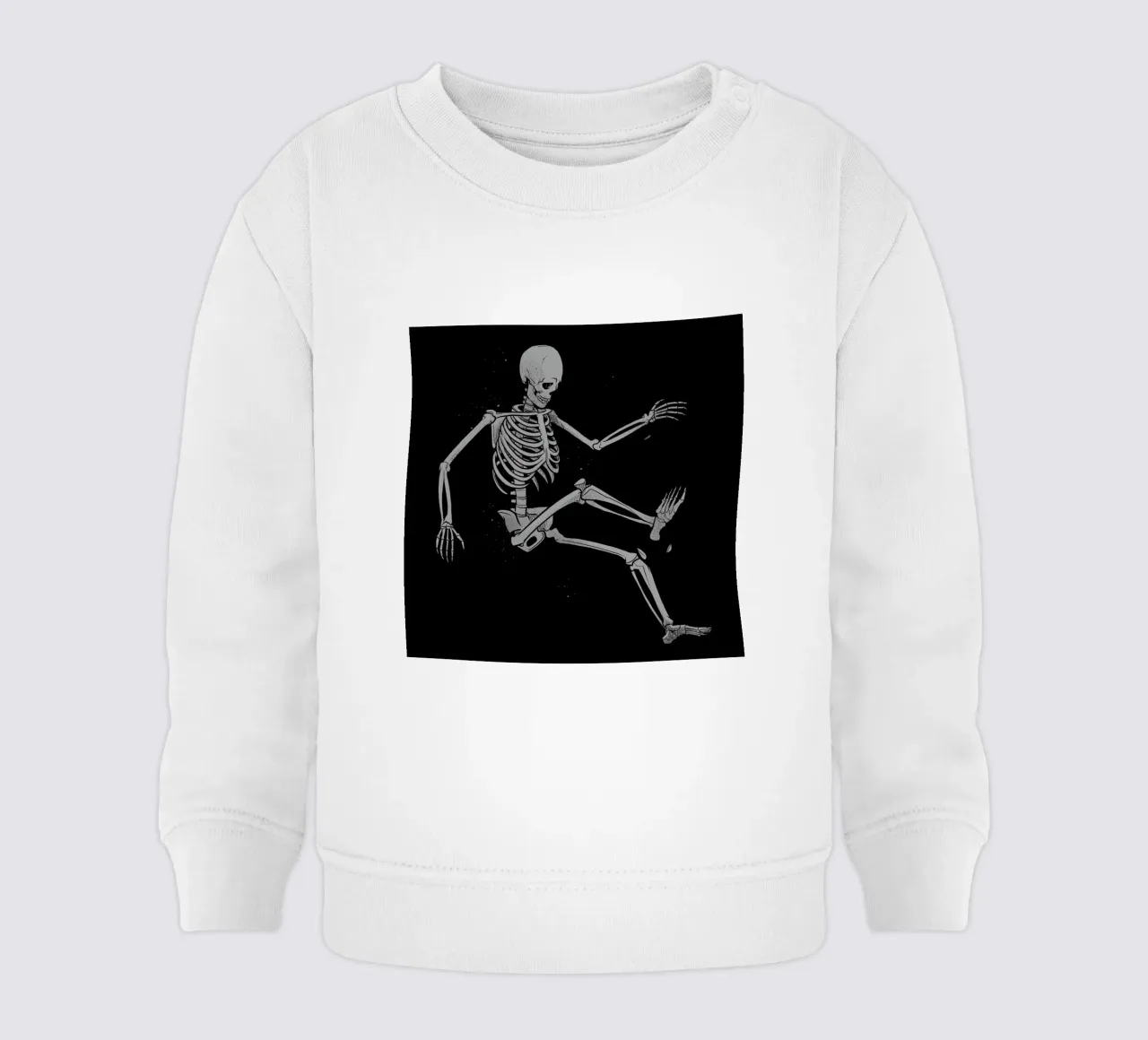 Skeleton Flowting On Space felpa neonato da Tobe Fonseca