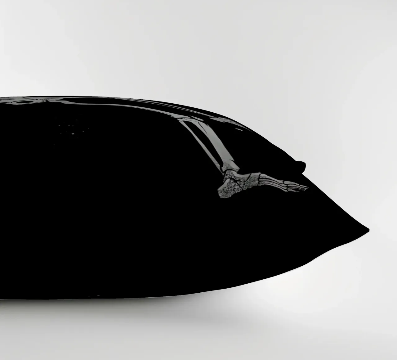 Skeleton Flowting On Space cuscino da Tobe Fonseca