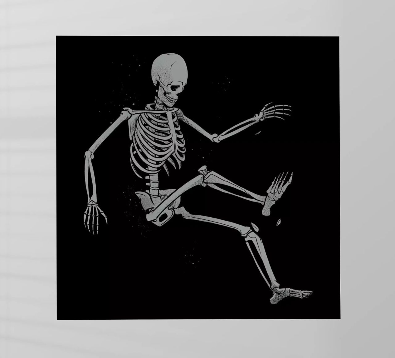 Skeleton Flowting On Space pellicola backlit da Tobe Fonseca