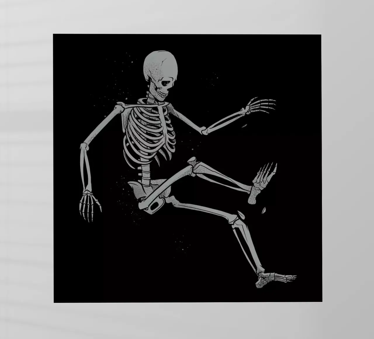 Skeleton Flowting On Space pellicola backlit da Tobe Fonseca