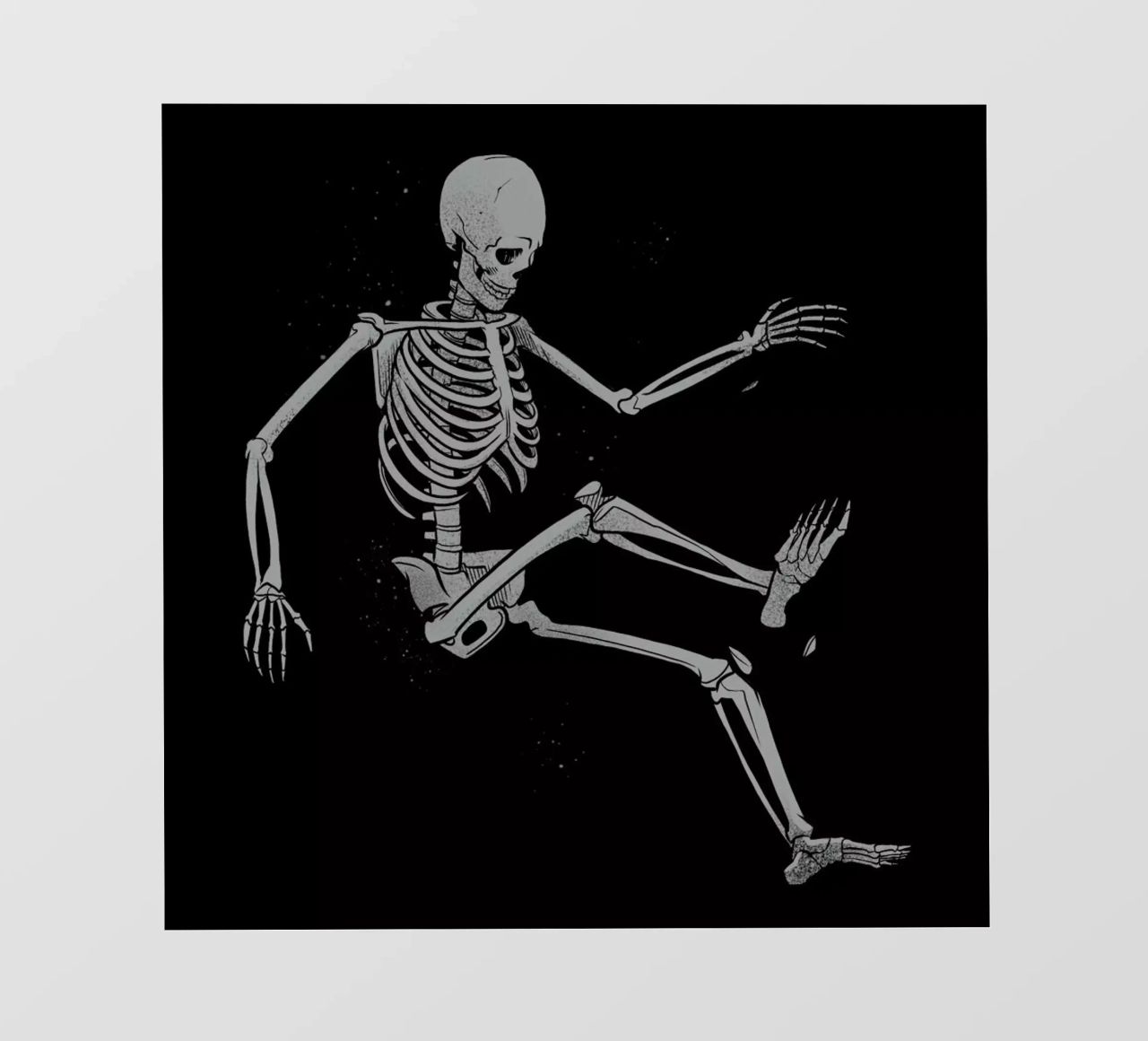 Skeleton Flowting On Space pellicola backlit da Tobe Fonseca