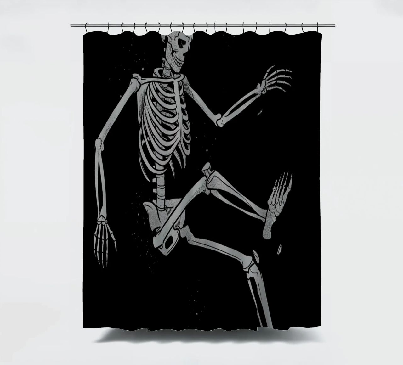 Skeleton Flowting On Space tenda da doccia da Tobe Fonseca