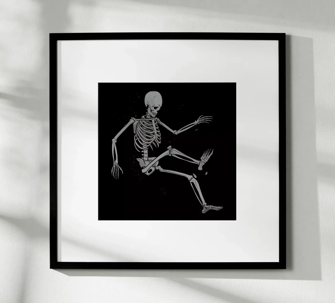 Skeleton Flowting On Space poster da Tobe Fonseca