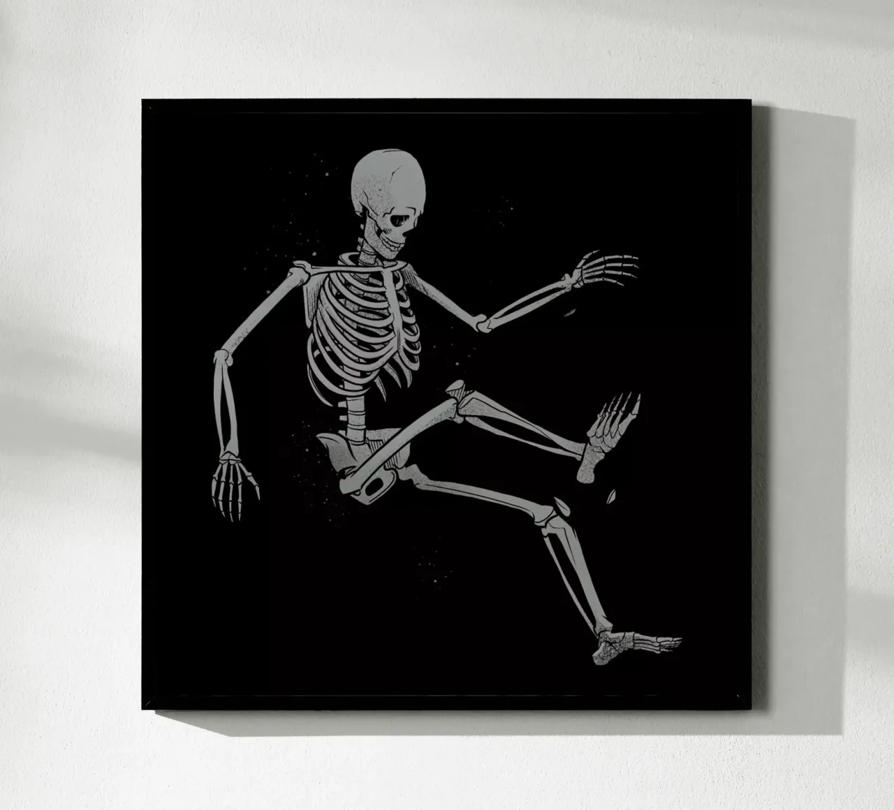 Skeleton Flowting On Space poster de Tobe Fonseca