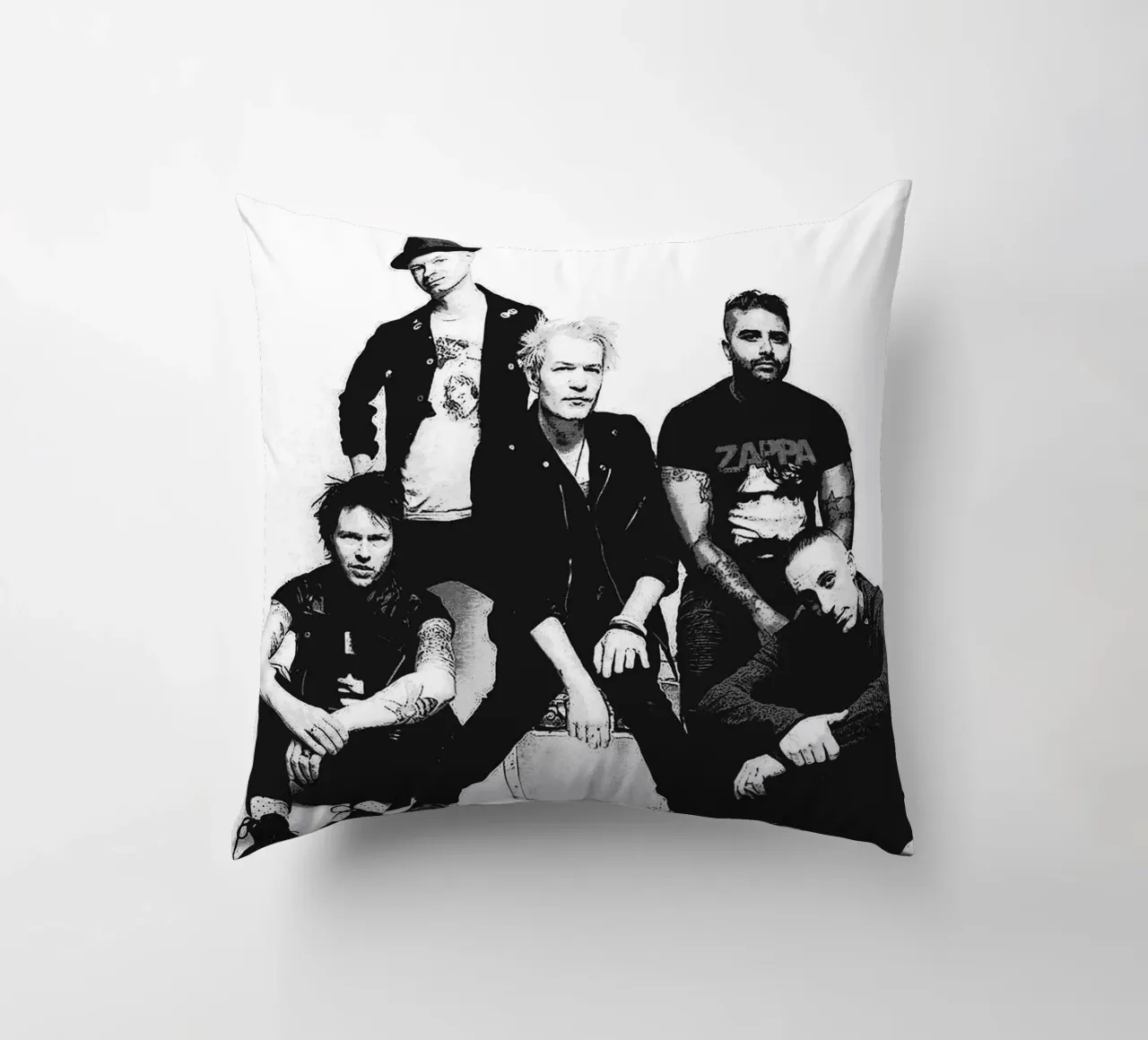 sum 41 band art cuscino da vanhesling