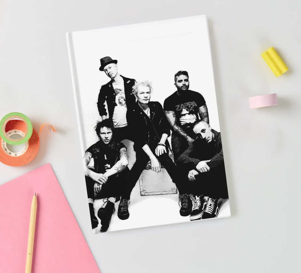 sum 41 band art notebook by vanhesling