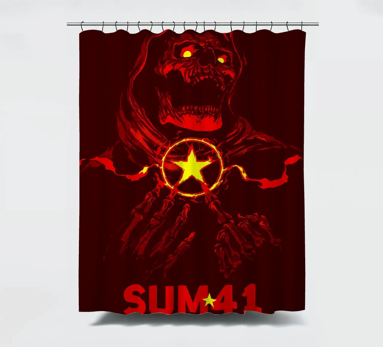 sum 41 band art tenda da doccia da vanhesling