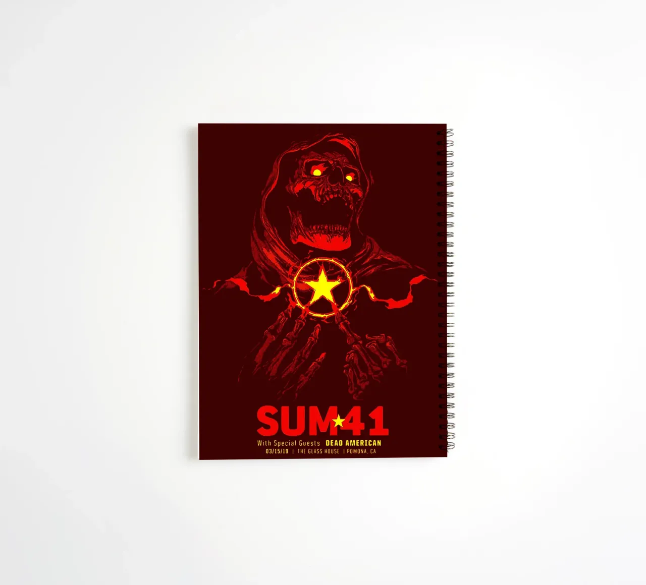 sum 41 band art spiral notebook by vanhesling
