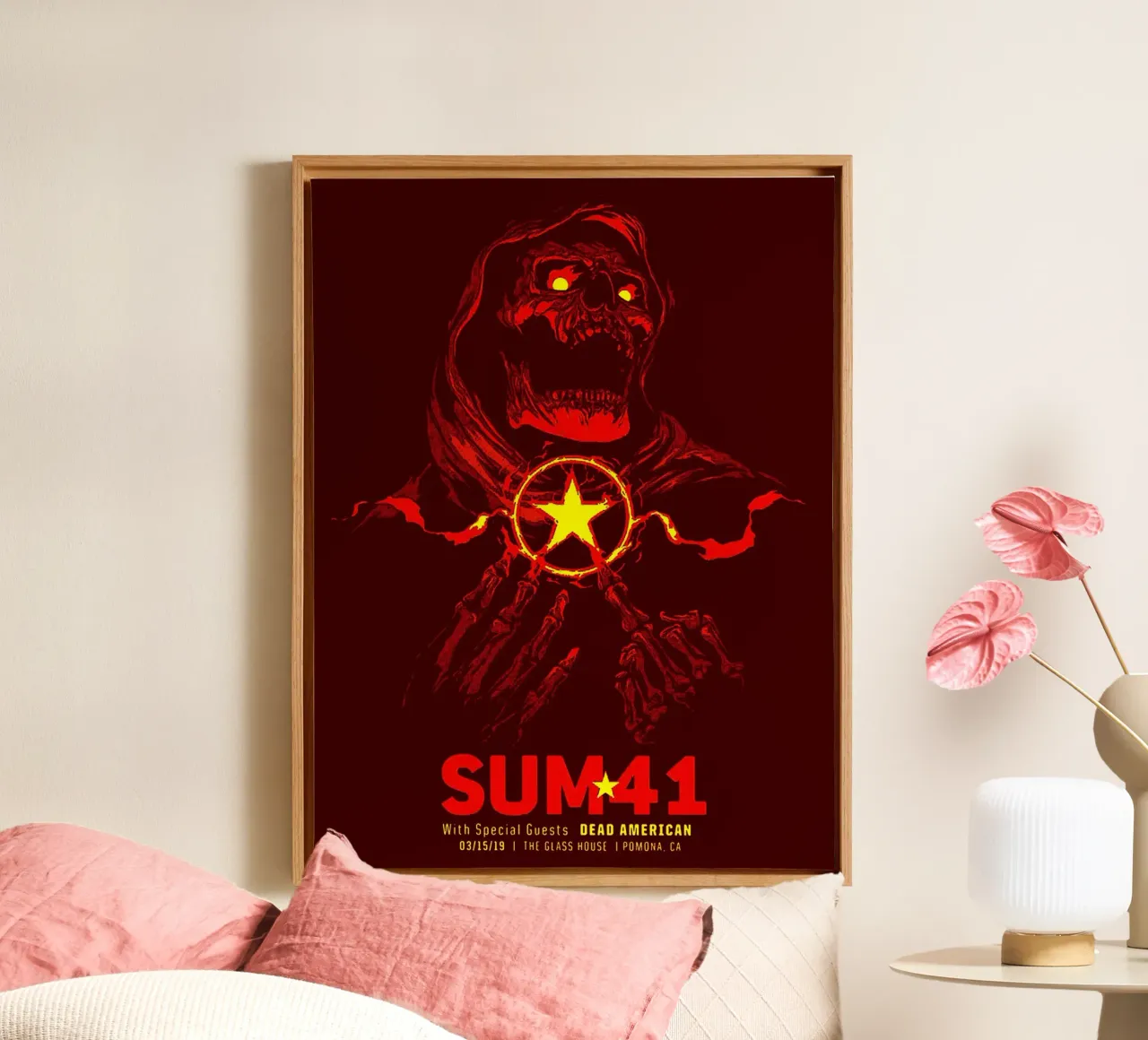 sum 41 band kunst canvas van vanhesling