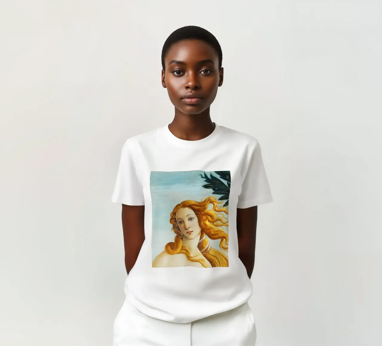 La nascita di Venere - Particolare di Sandro Botticelli t-shirt da Art History