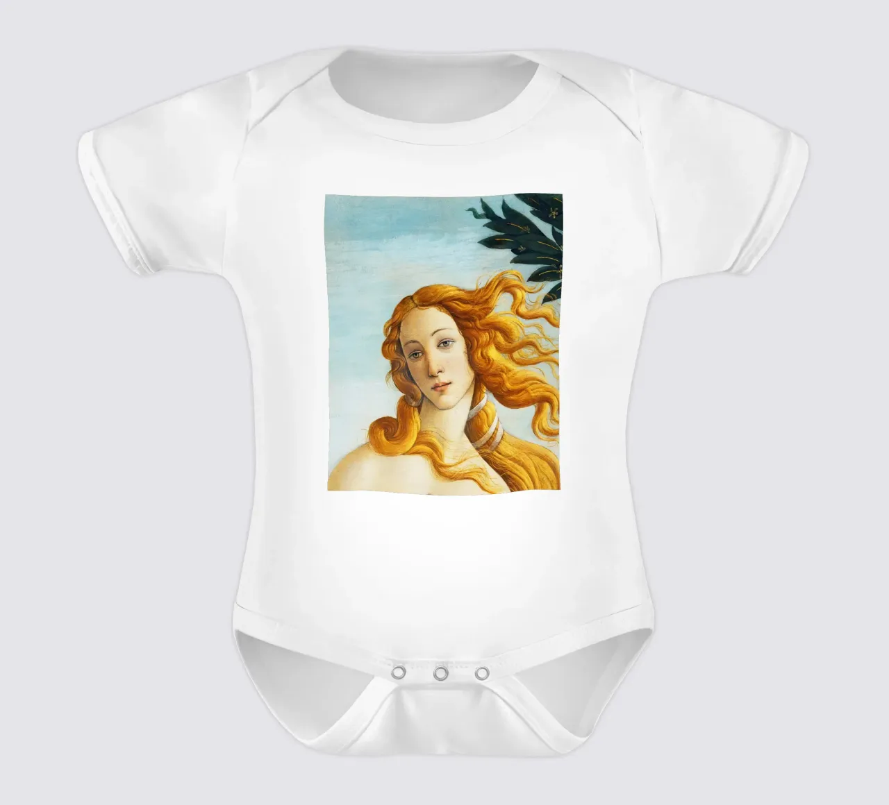 La nascita di Venere - Particolare di Sandro Botticelli body neonato maniche corte da Art History