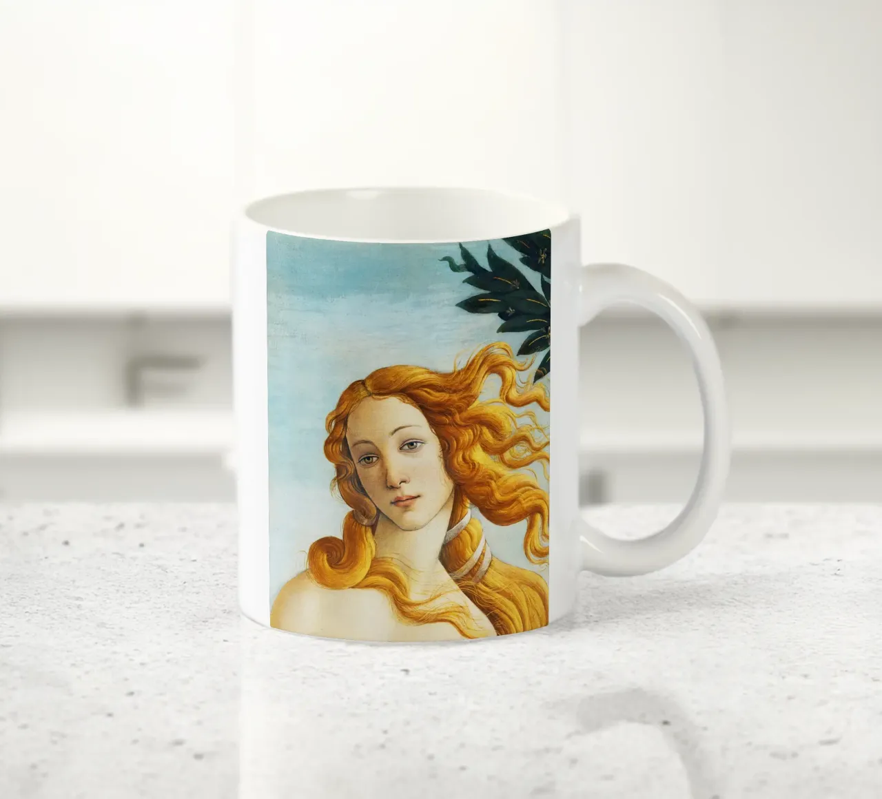 La nascita di Venere - Particolare di Sandro Botticelli tazza in ceramica da Art History