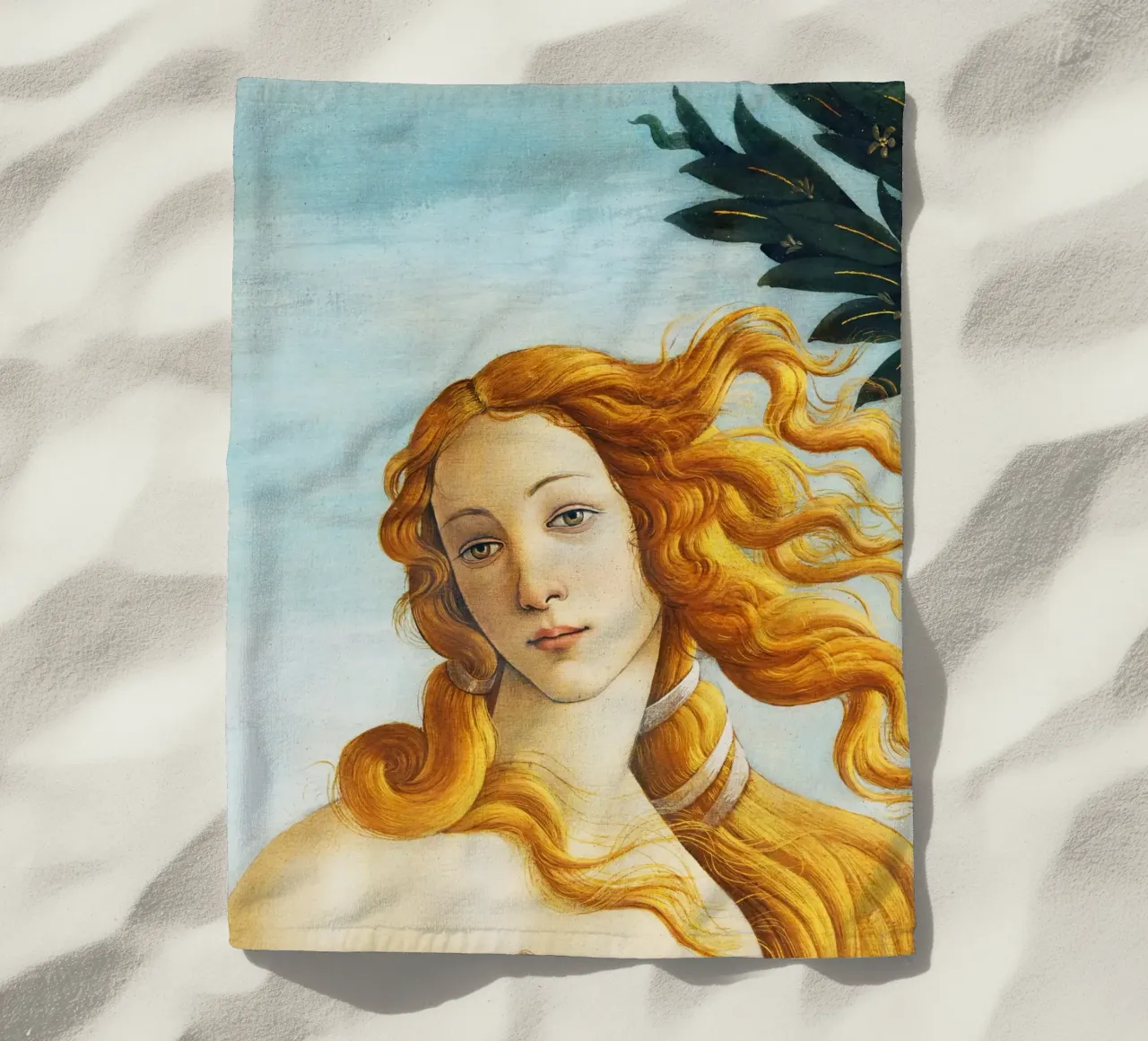 La nascita di Venere - Particolare di Sandro Botticelli telo mare da Art History