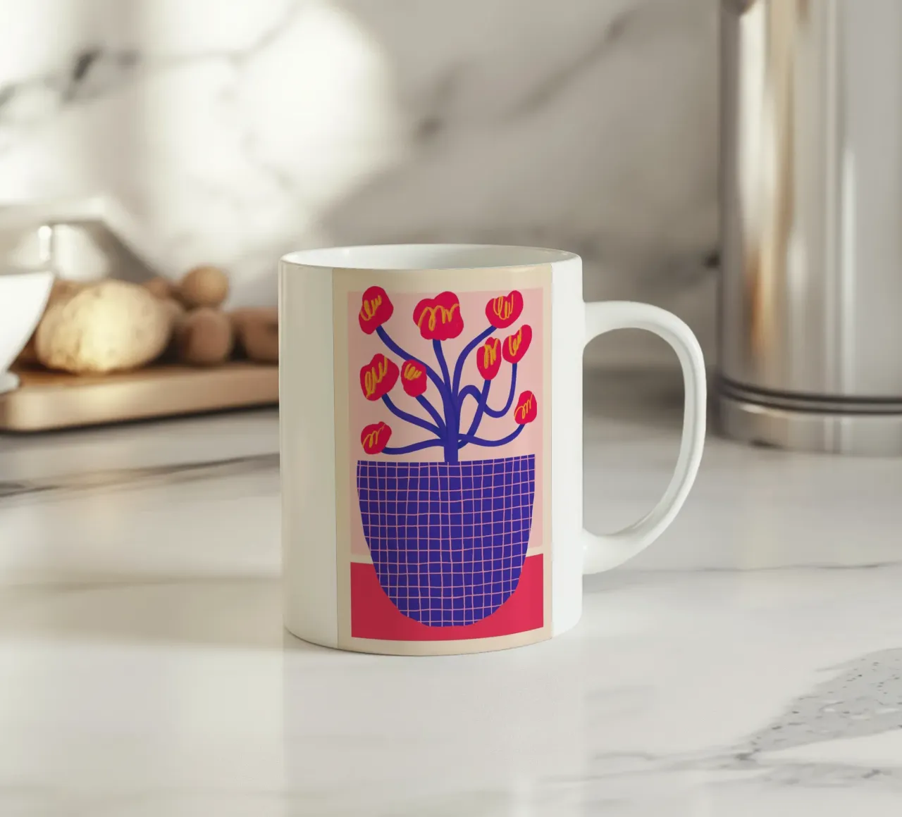 Flowerpot tazza in ceramica da Pure