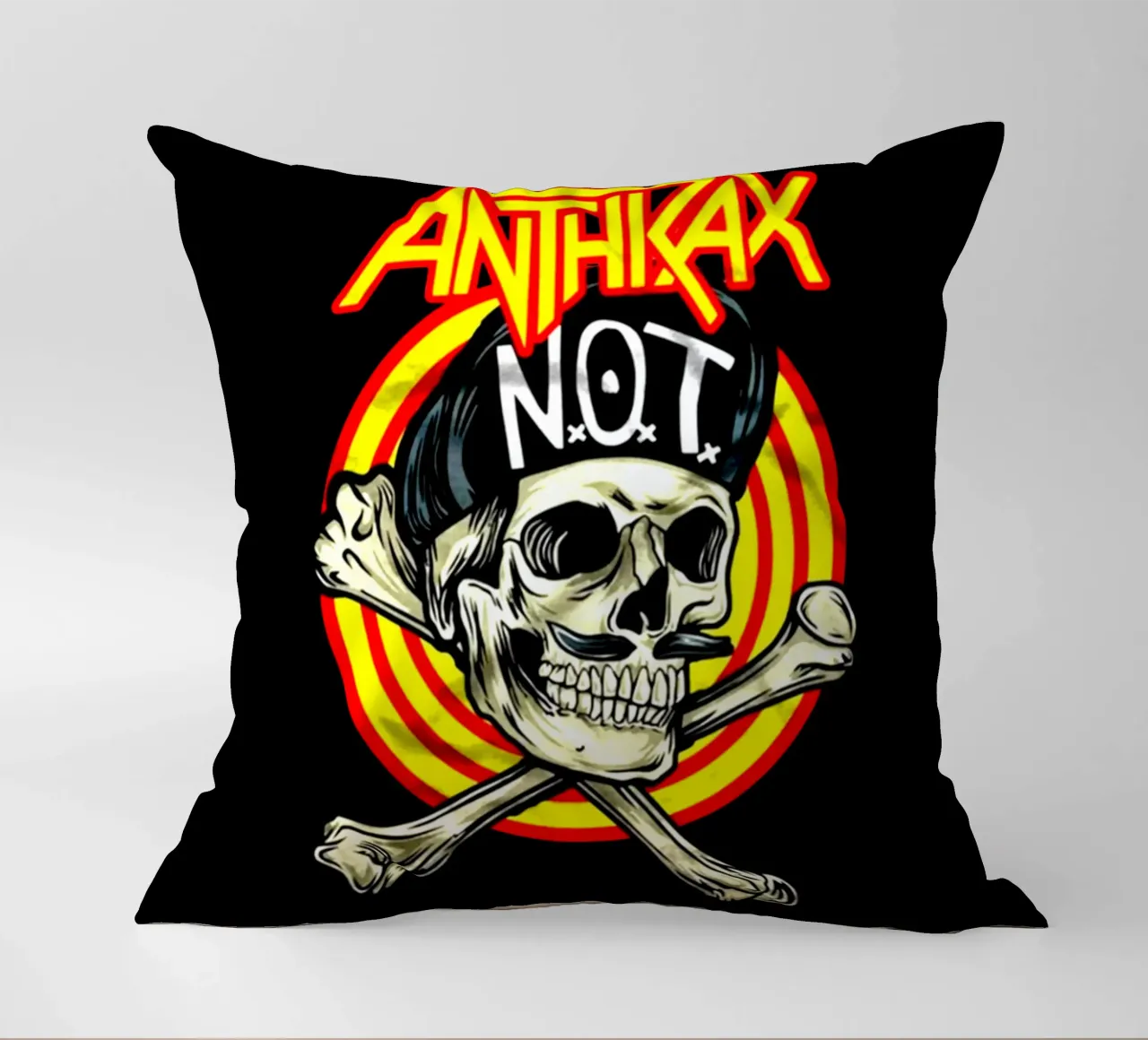 Banda Vintage Rock Anthrax cuscino da https://www.juniqe.com/uk/shop/Henndraws