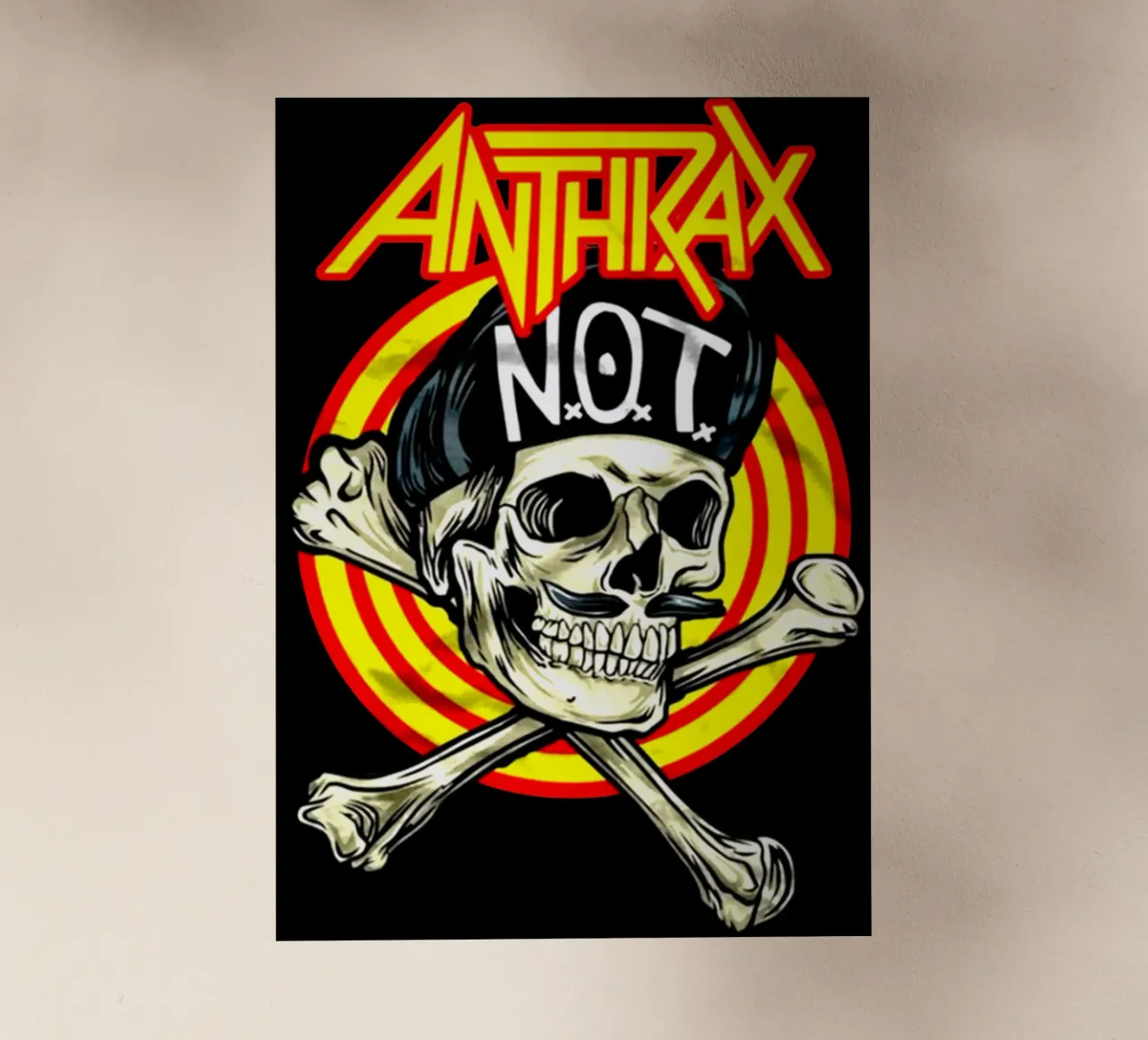 Banda Vintage Rock Anthrax pellicola backlit da https://www.juniqe.com/uk/shop/Henndraws
