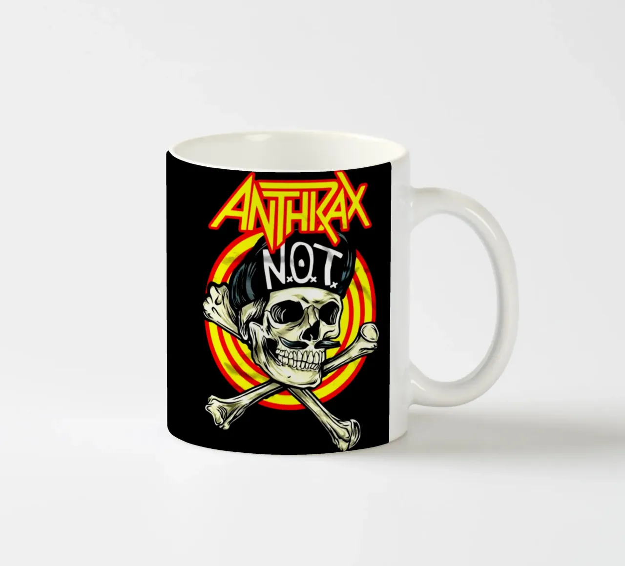 Banda Vintage Rock Anthrax tazza in ceramica da https://www.juniqe.com/uk/shop/Henndraws