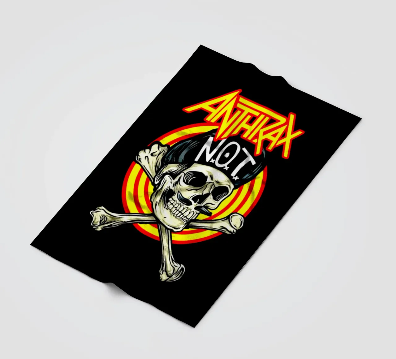 Banda Vintage Rock Anthrax coperta in pile da https://www.juniqe.com/uk/shop/Henndraws