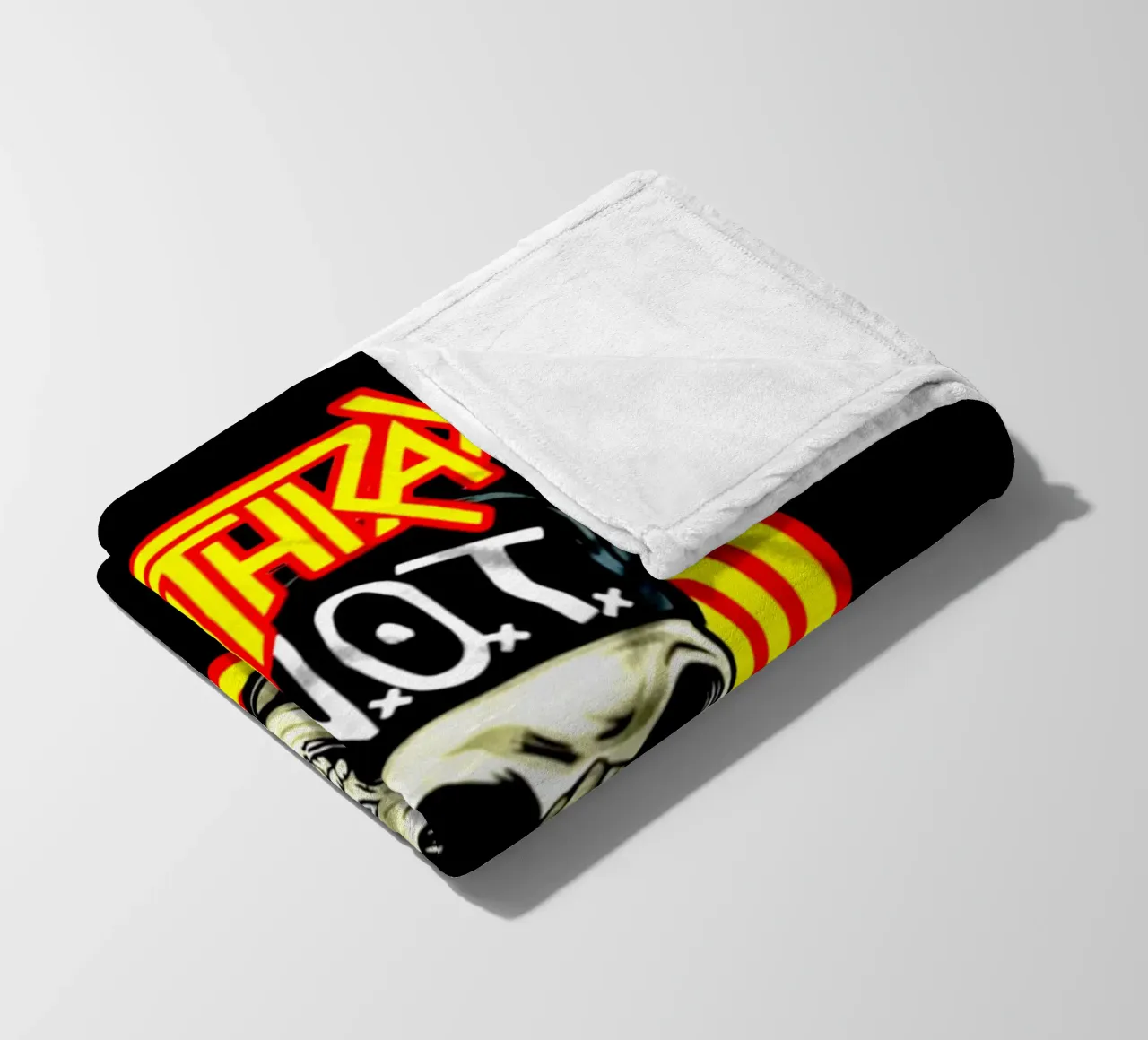 Banda Vintage Rock Anthrax coperta in pile da https://www.juniqe.com/uk/shop/Henndraws