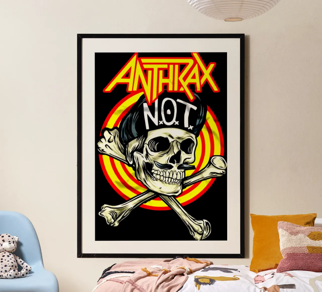 Banda Vintage Rock Anthrax carta hahnemühle da https://www.juniqe.com/uk/shop/Henndraws