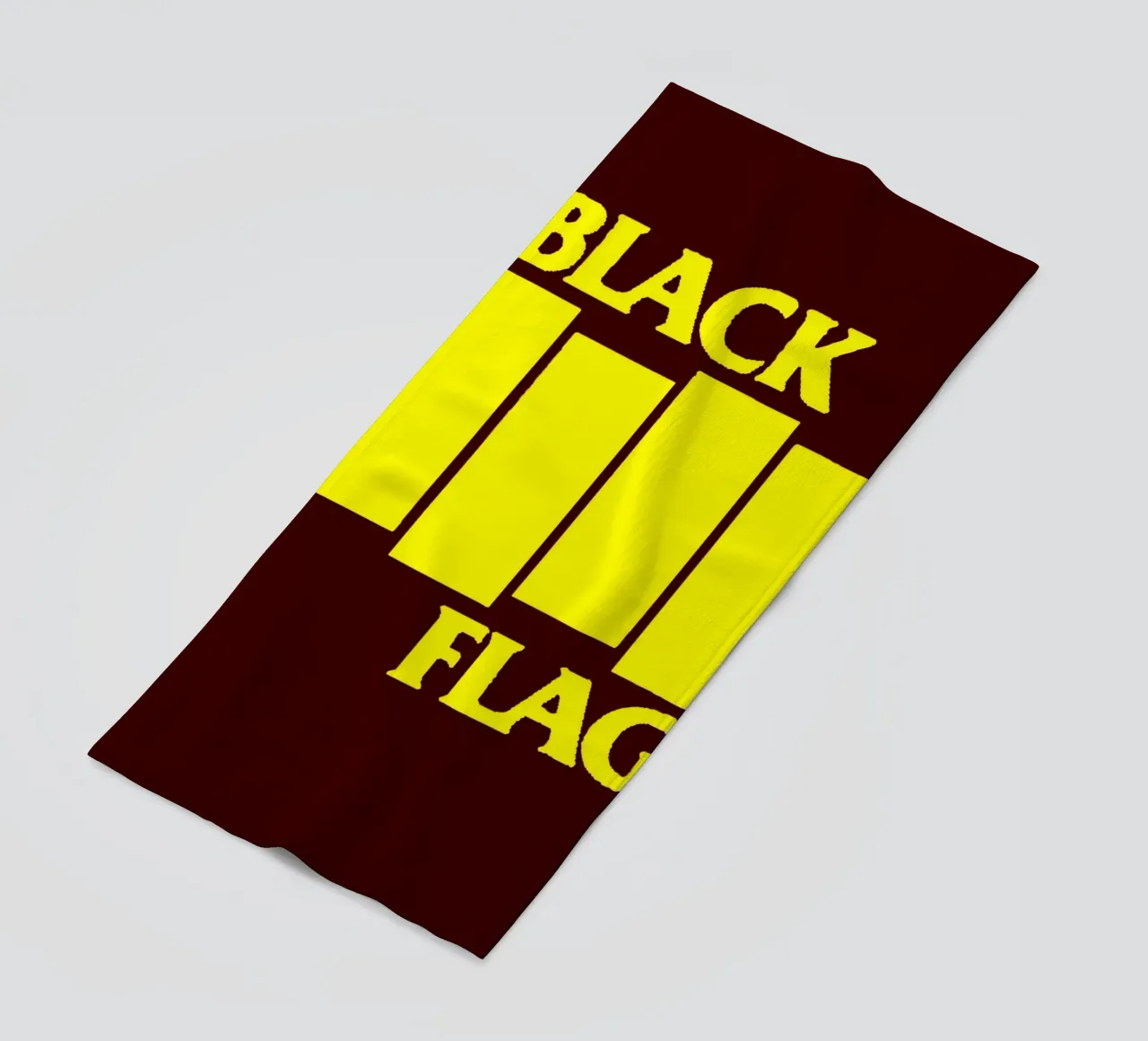 black flag band art beach towel by vanhesling