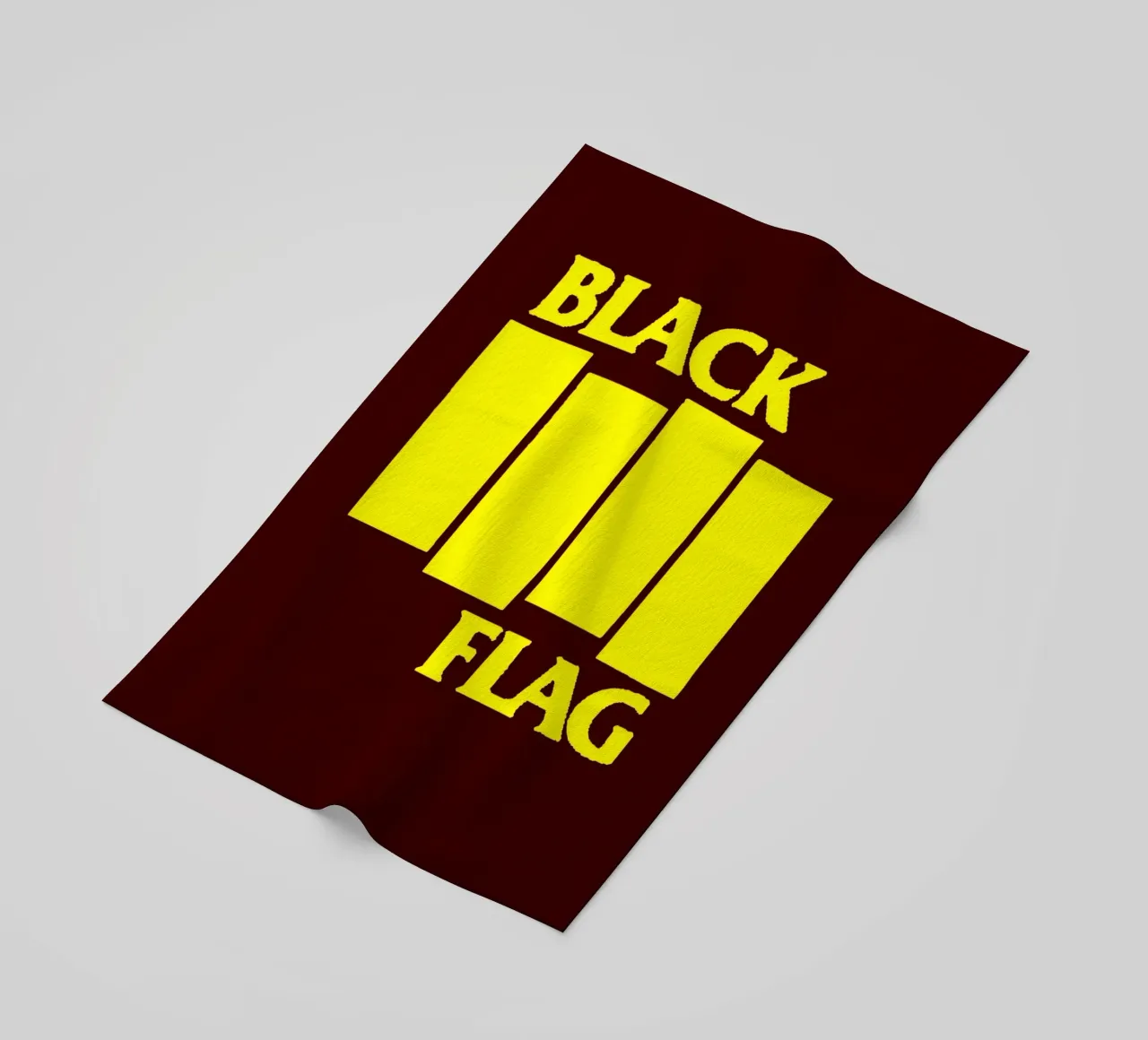 black flag band art beach towel by vanhesling